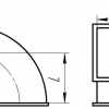 Вентиляция прямоугольная Отвод 90°